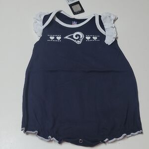 NWT NFL Rams Navy and White Kids Bodysuit 🏈